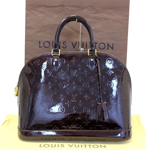 louis vuitton amarante vernis alma|authentic Louis Vuitton Alma handbag.